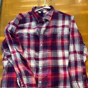 Pink and blue flannel